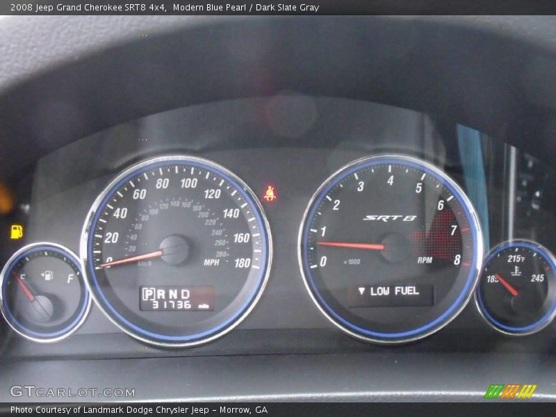 Modern Blue Pearl / Dark Slate Gray 2008 Jeep Grand Cherokee SRT8 4x4