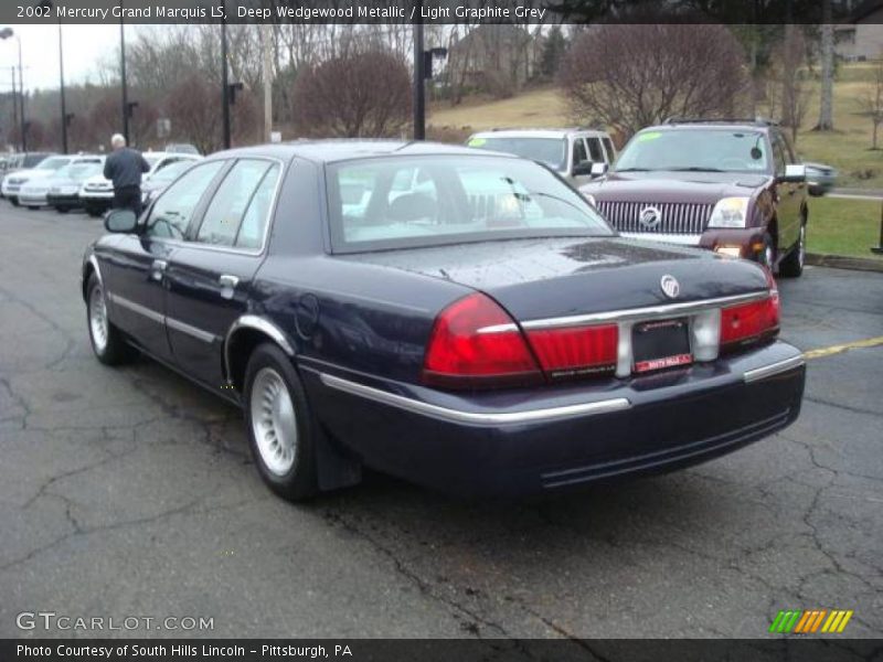 Deep Wedgewood Metallic / Light Graphite Grey 2002 Mercury Grand Marquis LS