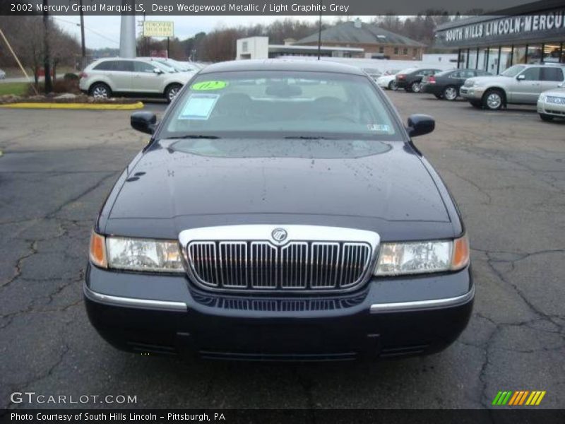Deep Wedgewood Metallic / Light Graphite Grey 2002 Mercury Grand Marquis LS
