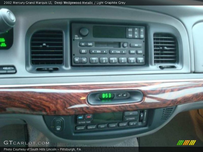 Deep Wedgewood Metallic / Light Graphite Grey 2002 Mercury Grand Marquis LS