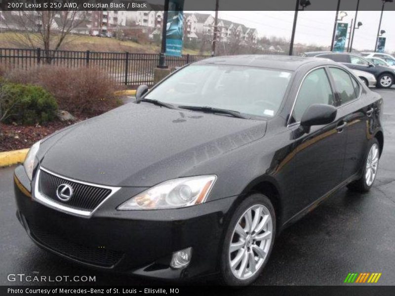 Obsidian Black / Black 2007 Lexus IS 250 AWD