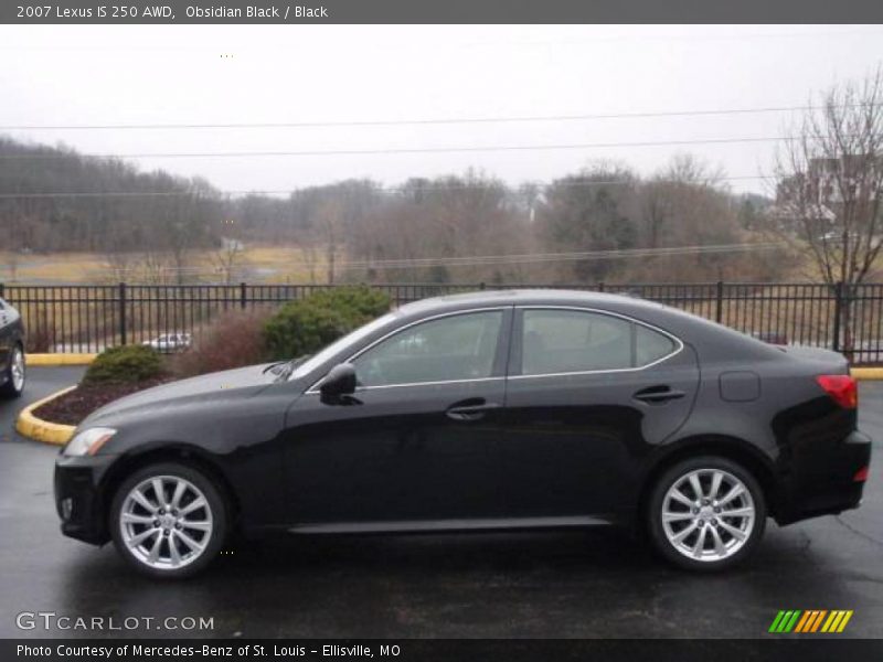 Obsidian Black / Black 2007 Lexus IS 250 AWD