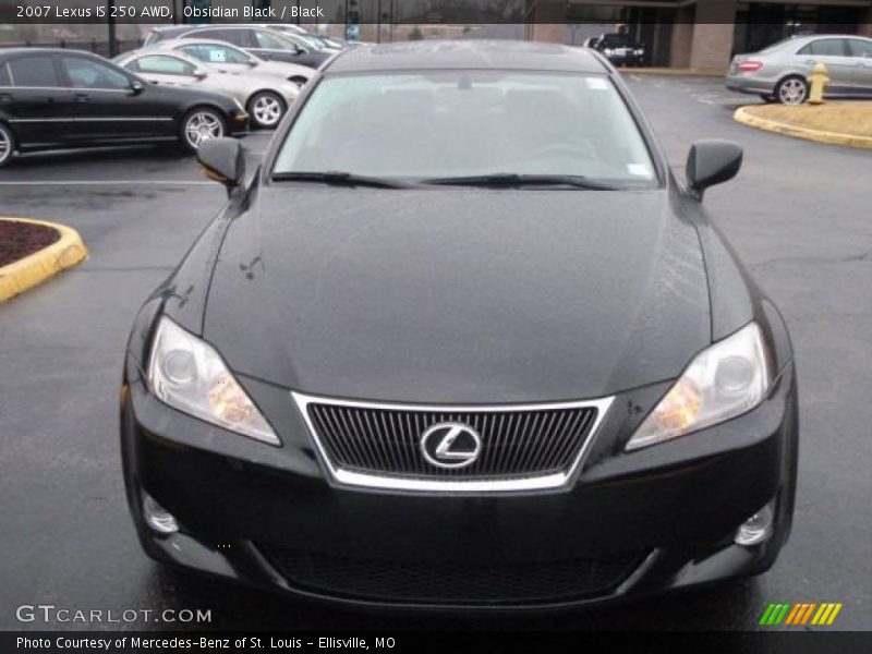 Obsidian Black / Black 2007 Lexus IS 250 AWD