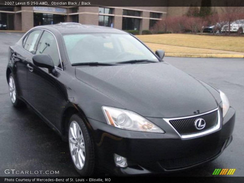 Obsidian Black / Black 2007 Lexus IS 250 AWD