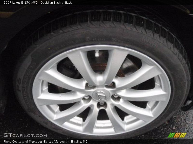 Obsidian Black / Black 2007 Lexus IS 250 AWD