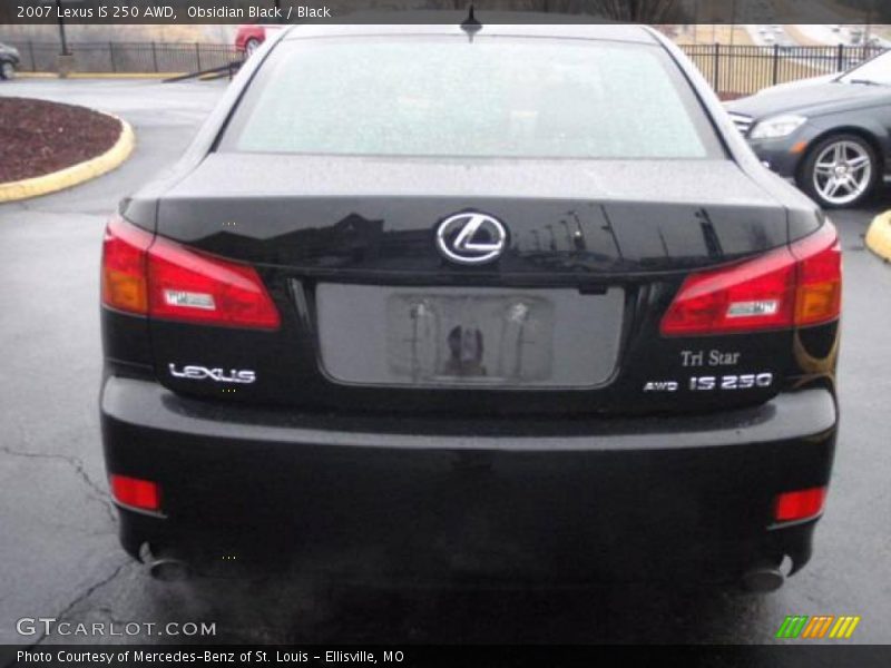 Obsidian Black / Black 2007 Lexus IS 250 AWD