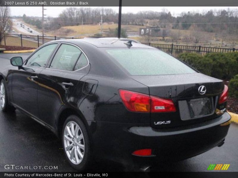Obsidian Black / Black 2007 Lexus IS 250 AWD