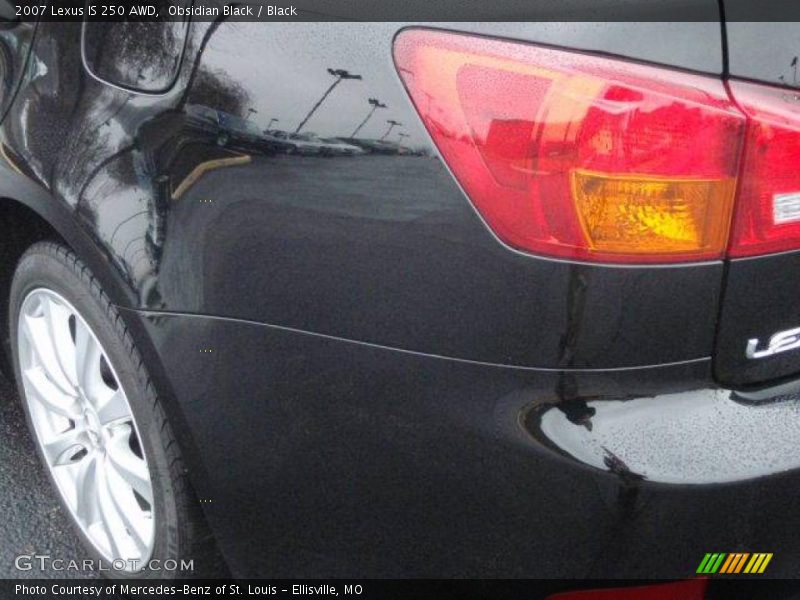 Obsidian Black / Black 2007 Lexus IS 250 AWD