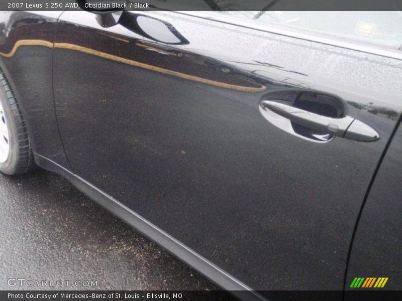 Obsidian Black / Black 2007 Lexus IS 250 AWD