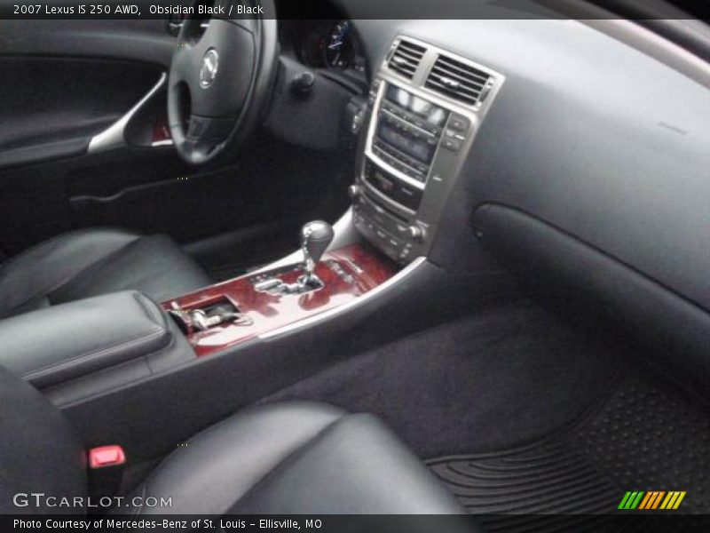 Obsidian Black / Black 2007 Lexus IS 250 AWD