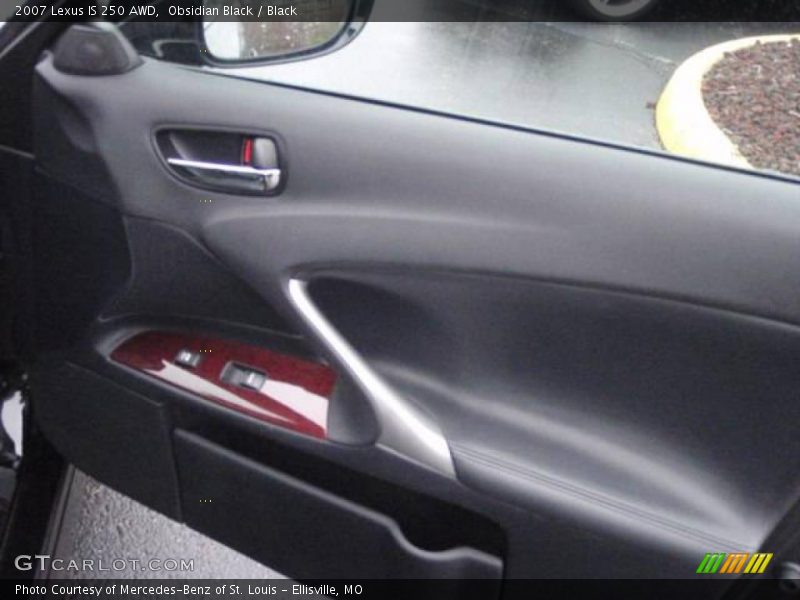 Obsidian Black / Black 2007 Lexus IS 250 AWD