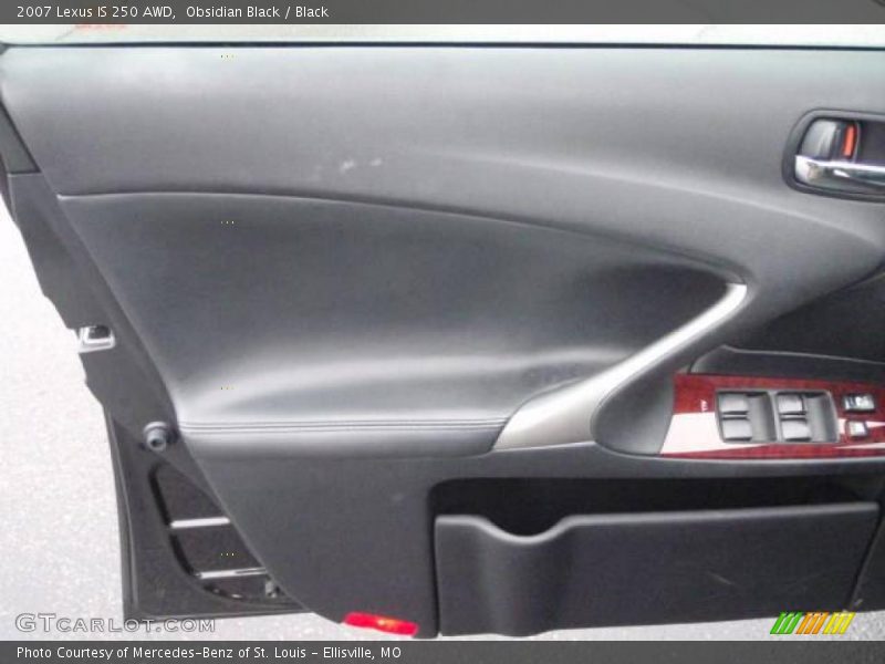 Obsidian Black / Black 2007 Lexus IS 250 AWD