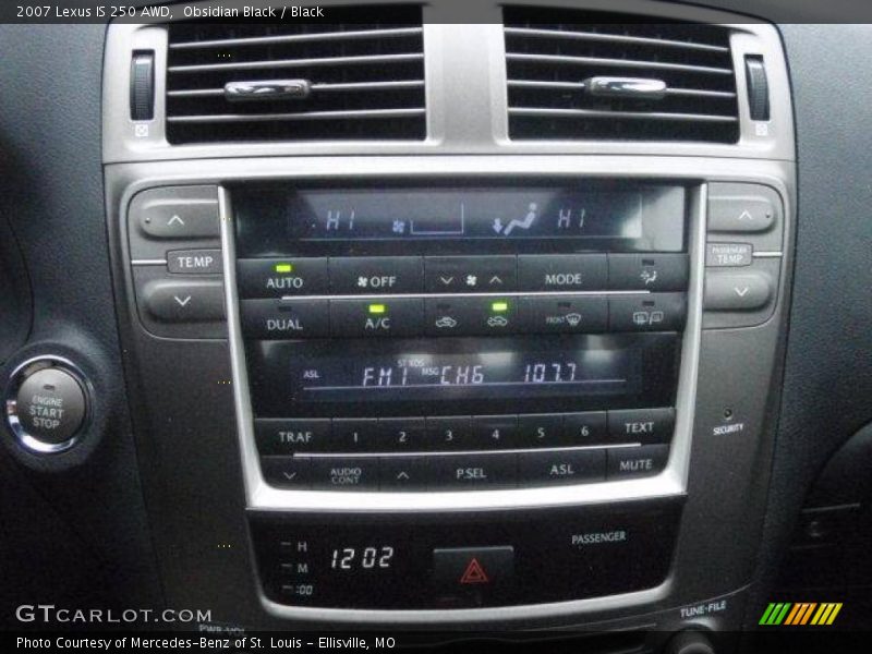 Obsidian Black / Black 2007 Lexus IS 250 AWD