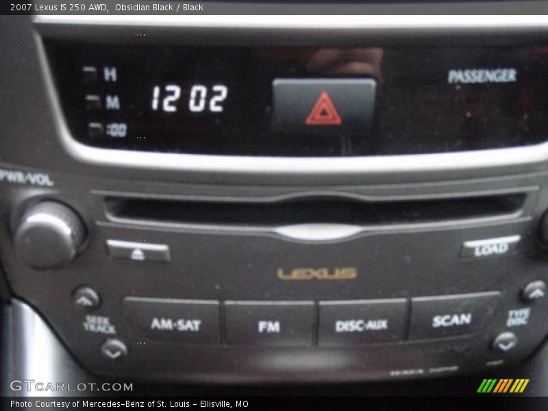 Obsidian Black / Black 2007 Lexus IS 250 AWD