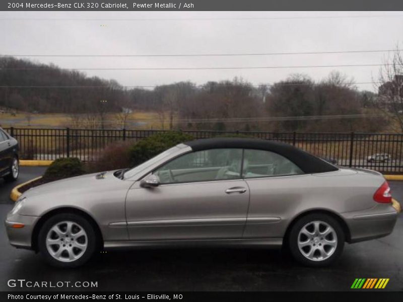Pewter Metallic / Ash 2004 Mercedes-Benz CLK 320 Cabriolet