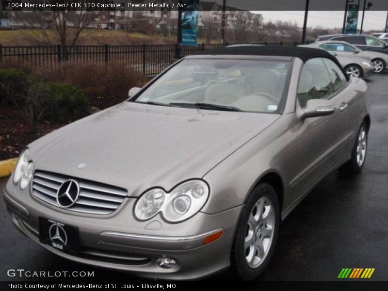 Pewter Metallic / Ash 2004 Mercedes-Benz CLK 320 Cabriolet