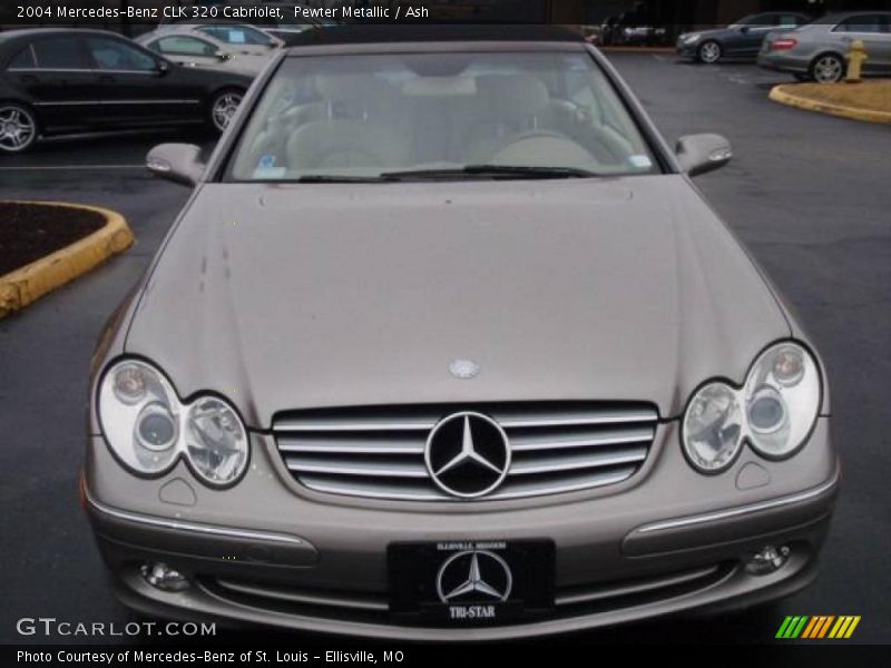 Pewter Metallic / Ash 2004 Mercedes-Benz CLK 320 Cabriolet