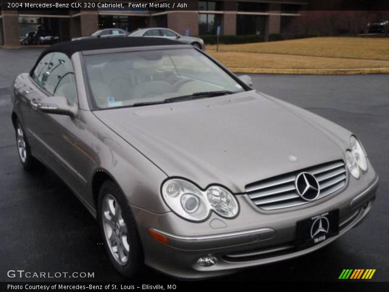 Pewter Metallic / Ash 2004 Mercedes-Benz CLK 320 Cabriolet