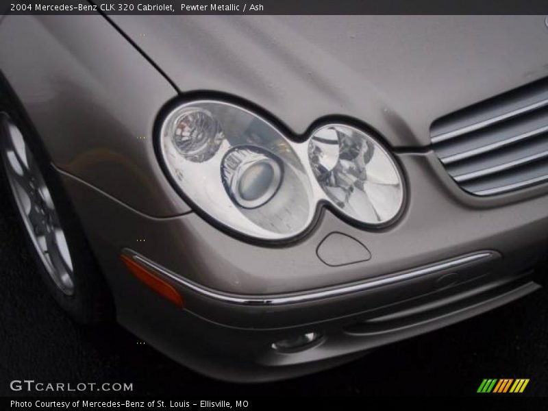 Pewter Metallic / Ash 2004 Mercedes-Benz CLK 320 Cabriolet