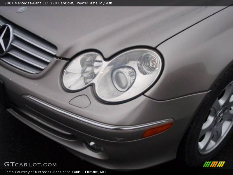 Pewter Metallic / Ash 2004 Mercedes-Benz CLK 320 Cabriolet