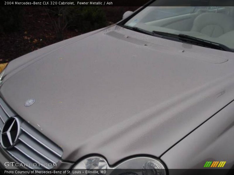 Pewter Metallic / Ash 2004 Mercedes-Benz CLK 320 Cabriolet