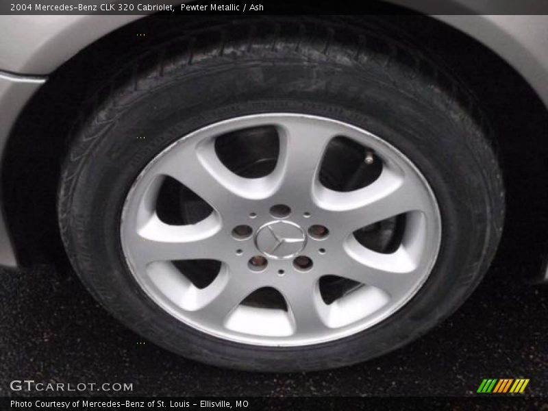 Pewter Metallic / Ash 2004 Mercedes-Benz CLK 320 Cabriolet