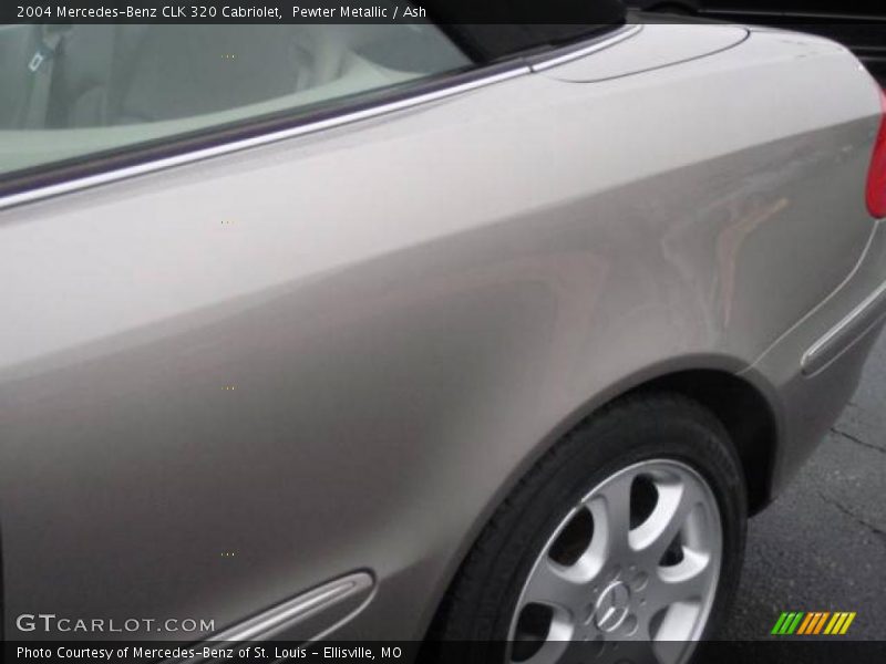 Pewter Metallic / Ash 2004 Mercedes-Benz CLK 320 Cabriolet