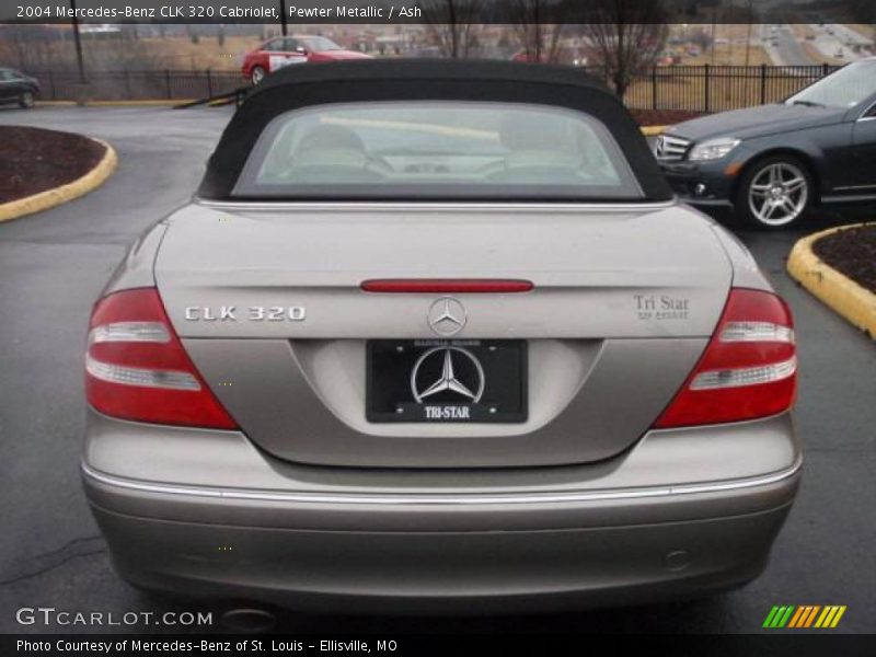 Pewter Metallic / Ash 2004 Mercedes-Benz CLK 320 Cabriolet