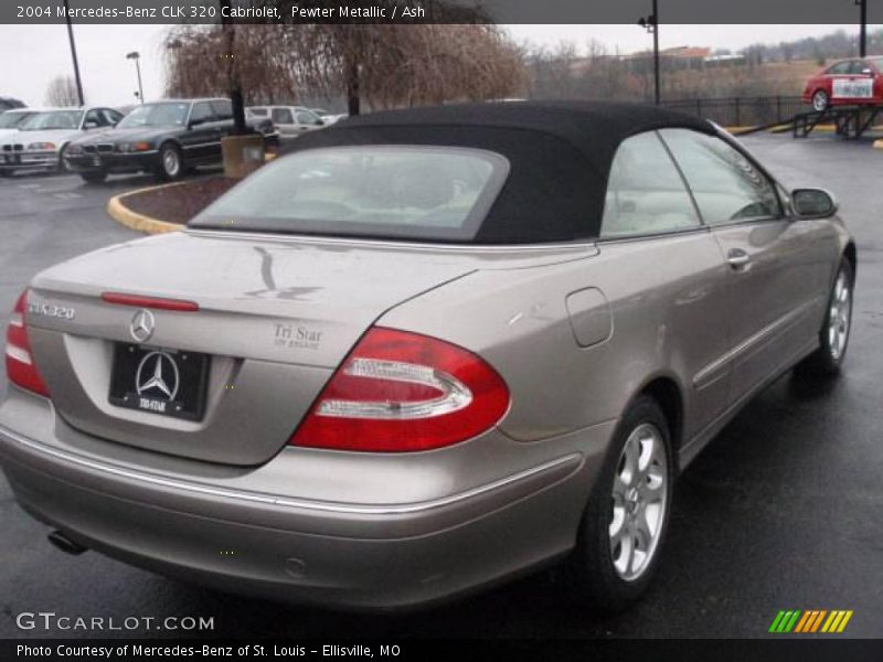Pewter Metallic / Ash 2004 Mercedes-Benz CLK 320 Cabriolet