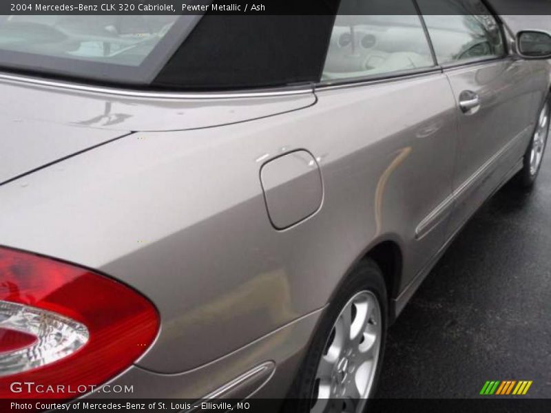 Pewter Metallic / Ash 2004 Mercedes-Benz CLK 320 Cabriolet