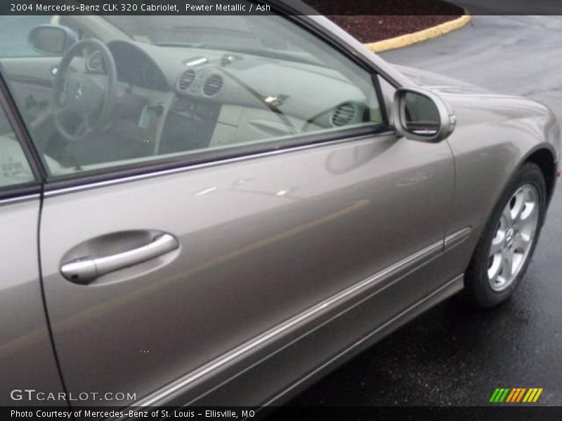 Pewter Metallic / Ash 2004 Mercedes-Benz CLK 320 Cabriolet