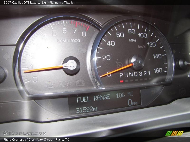 Light Platinum / Titanium 2007 Cadillac DTS Luxury