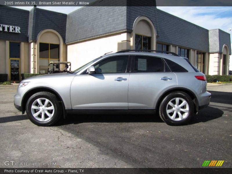 Brilliant Silver Metallic / Willow 2005 Infiniti FX 35