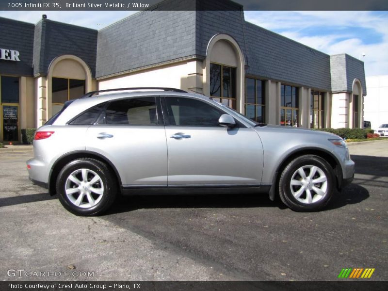Brilliant Silver Metallic / Willow 2005 Infiniti FX 35