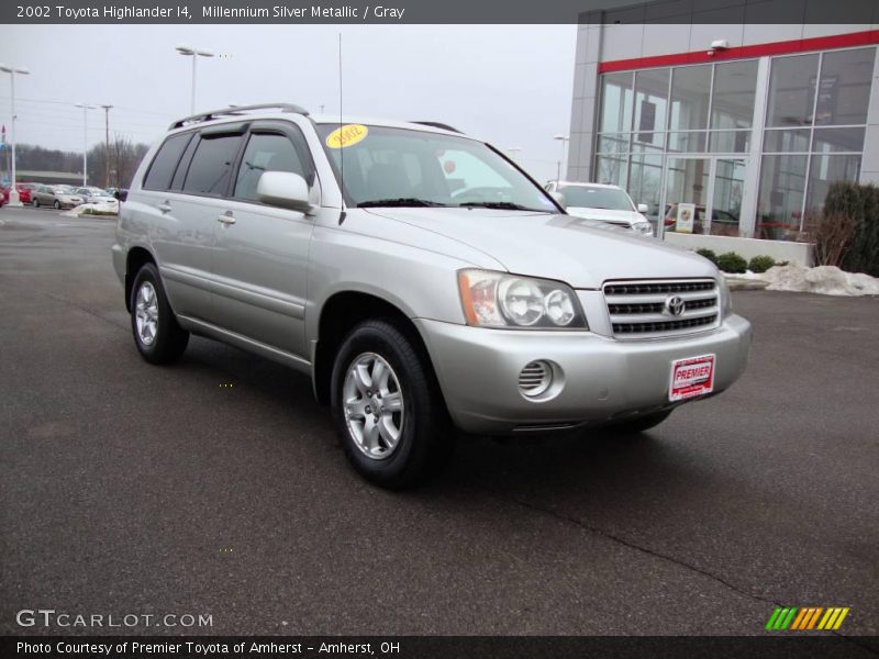 Millennium Silver Metallic / Gray 2002 Toyota Highlander I4