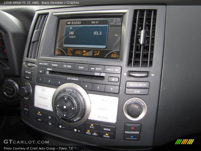 Black Obsidian / Graphite 2008 Infiniti FX 35 AWD