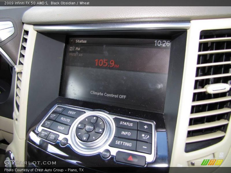 Black Obsidian / Wheat 2009 Infiniti FX 50 AWD S