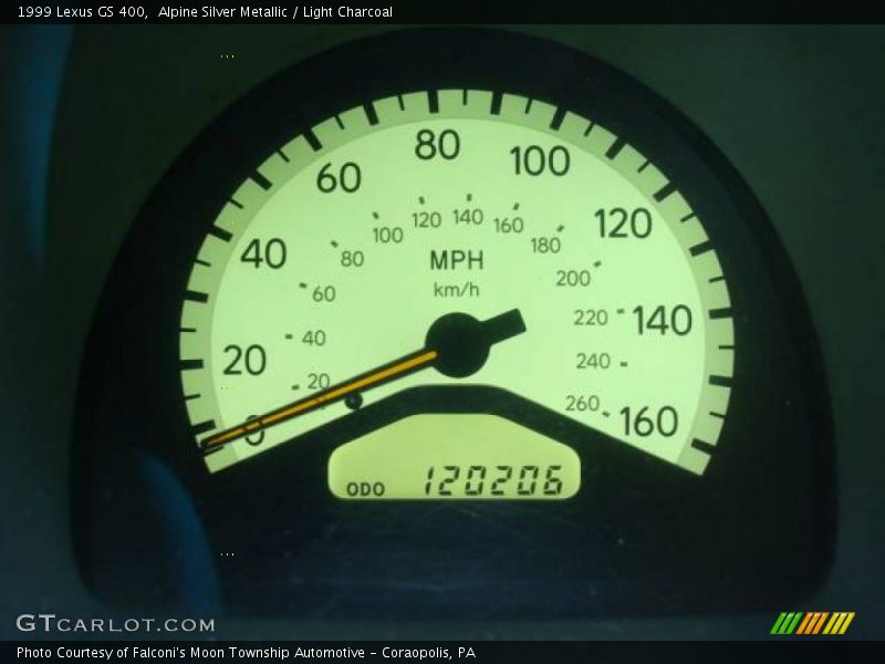 Alpine Silver Metallic / Light Charcoal 1999 Lexus GS 400