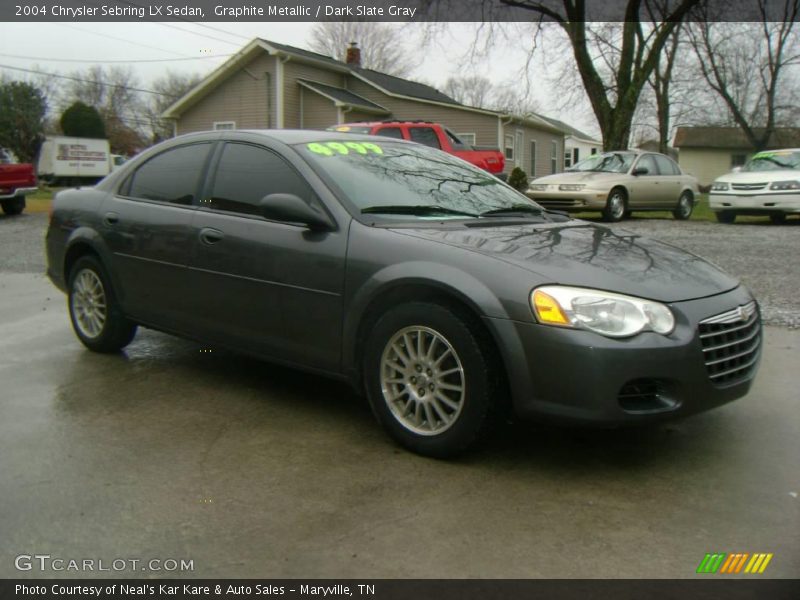 Graphite Metallic / Dark Slate Gray 2004 Chrysler Sebring LX Sedan