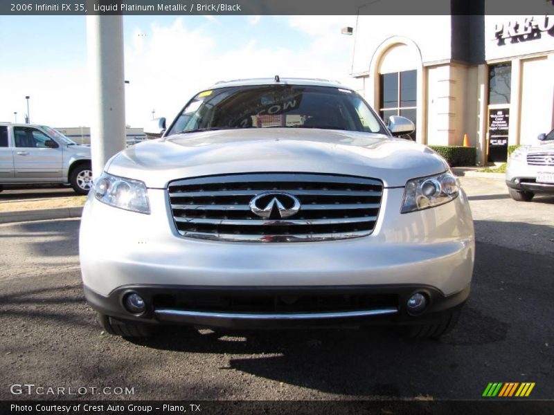 Liquid Platinum Metallic / Brick/Black 2006 Infiniti FX 35