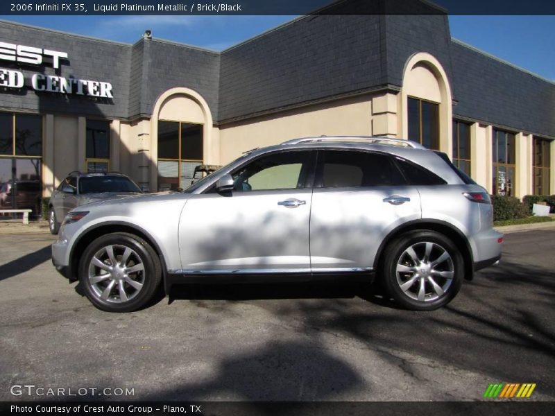 Liquid Platinum Metallic / Brick/Black 2006 Infiniti FX 35