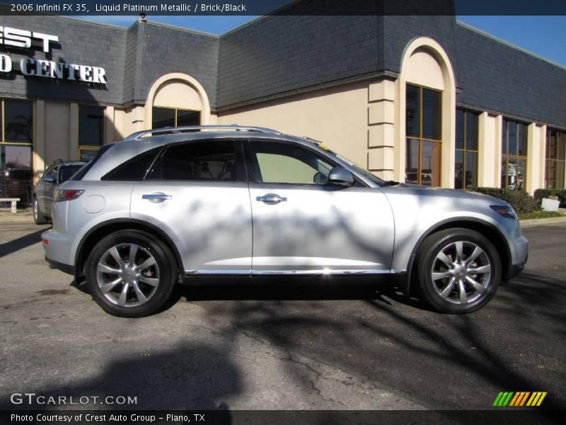 Liquid Platinum Metallic / Brick/Black 2006 Infiniti FX 35