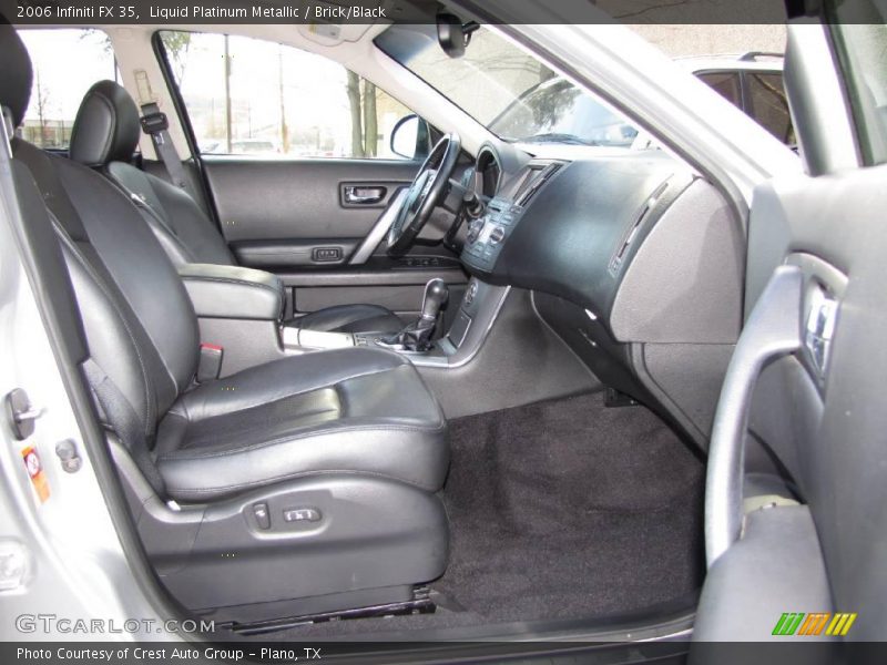 Liquid Platinum Metallic / Brick/Black 2006 Infiniti FX 35