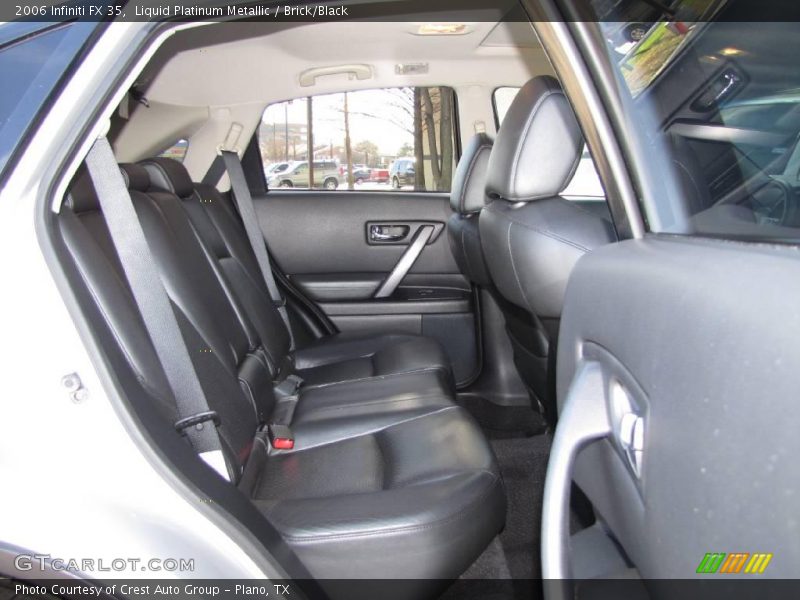 Liquid Platinum Metallic / Brick/Black 2006 Infiniti FX 35