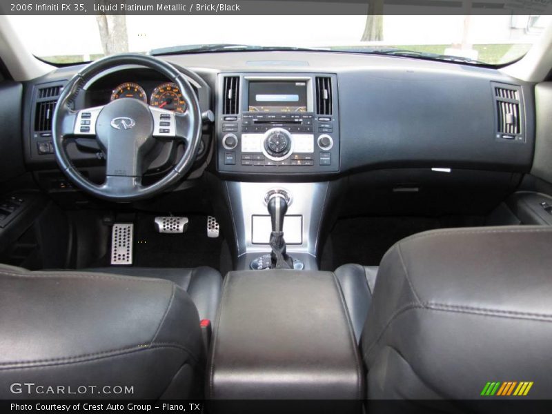 Liquid Platinum Metallic / Brick/Black 2006 Infiniti FX 35