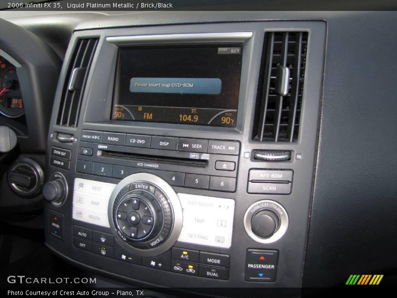 Liquid Platinum Metallic / Brick/Black 2006 Infiniti FX 35