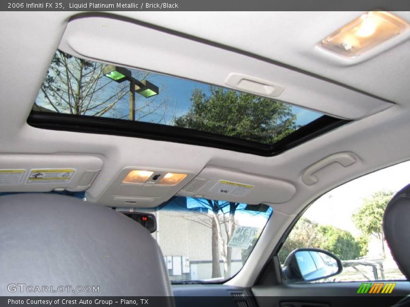Liquid Platinum Metallic / Brick/Black 2006 Infiniti FX 35