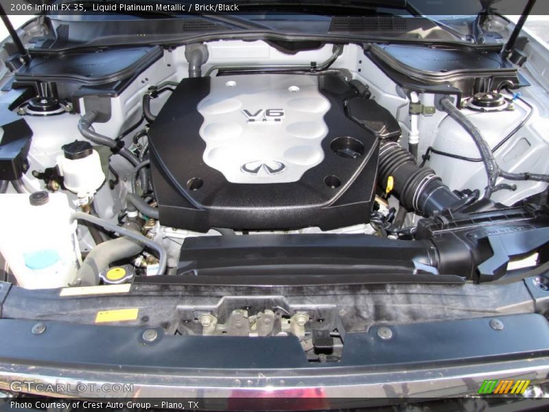 Liquid Platinum Metallic / Brick/Black 2006 Infiniti FX 35