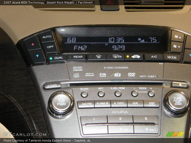 Desert Rock Metallic / Parchment 2007 Acura MDX Technology