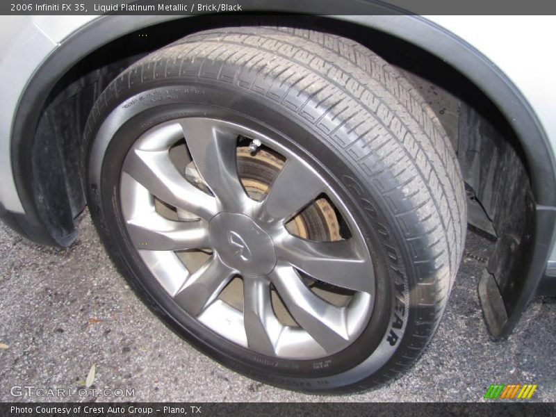 Liquid Platinum Metallic / Brick/Black 2006 Infiniti FX 35